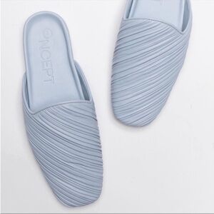 Oncept NWOT light blue modern mule slides